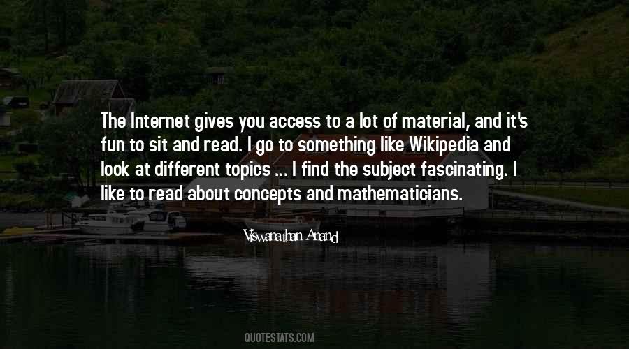 Quotes About Internet Access #1281387