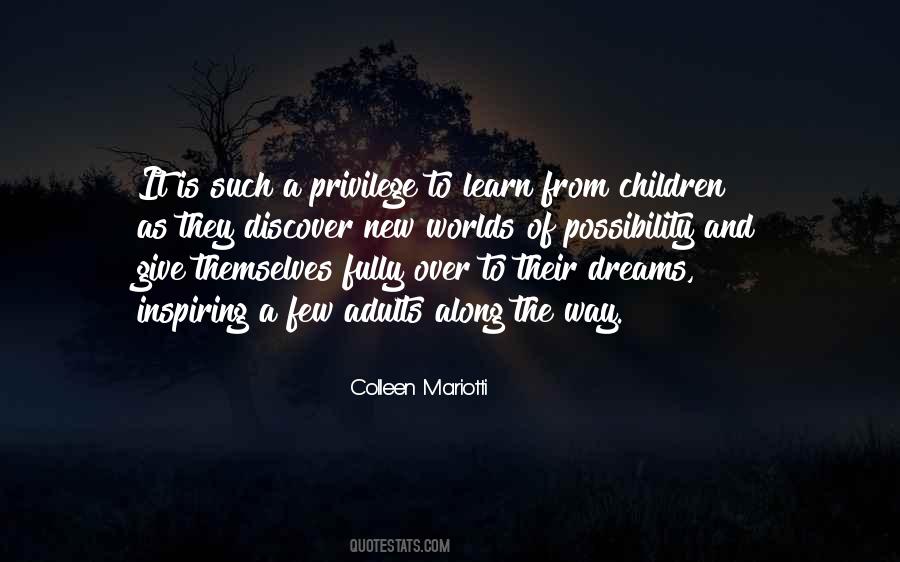 Quotes About Children's Dreams #557636