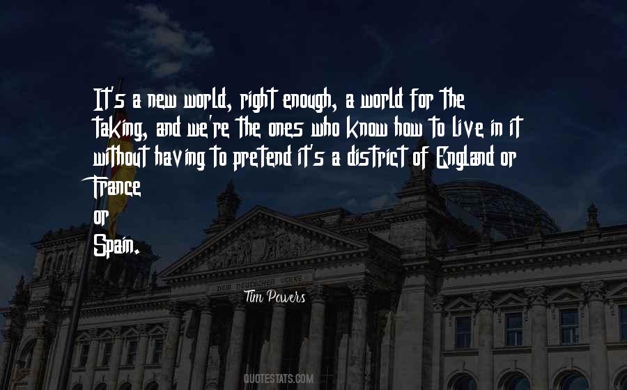 Quotes About A New World #1211740