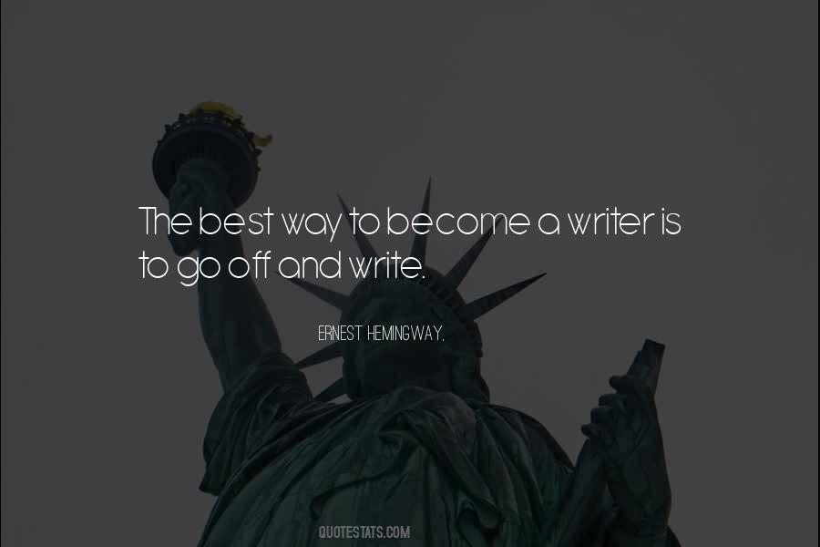 Quotes About Writing Ernest Hemingway #1028440