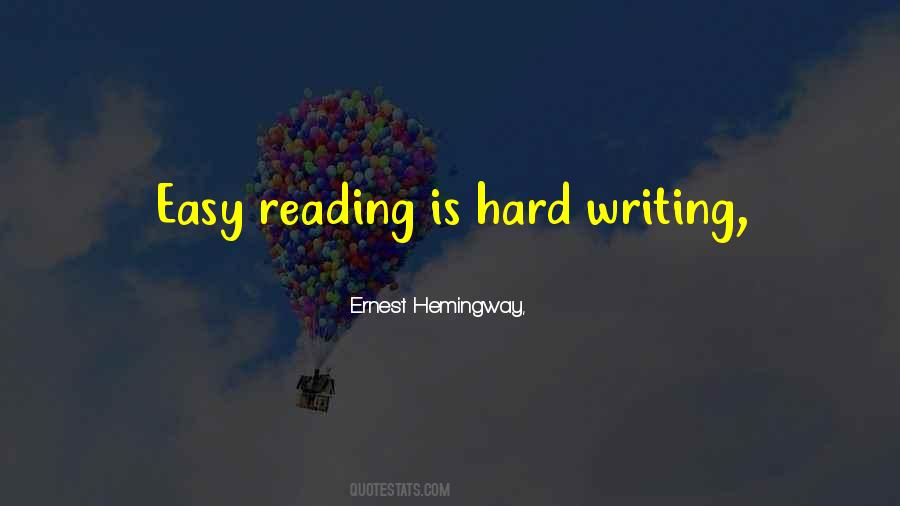 Quotes About Writing Ernest Hemingway #1147849