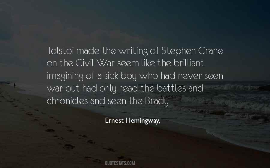 Quotes About Writing Ernest Hemingway #1153940