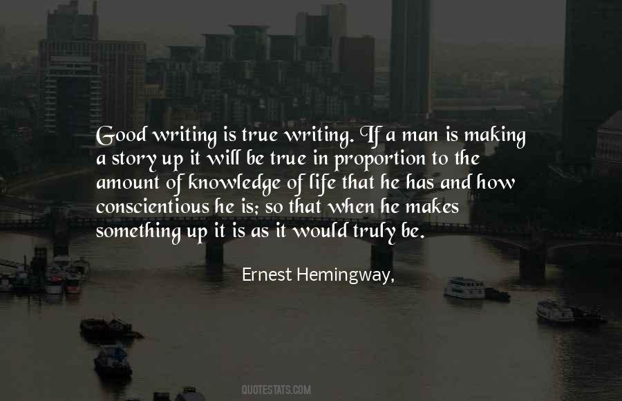 Quotes About Writing Ernest Hemingway #1161022