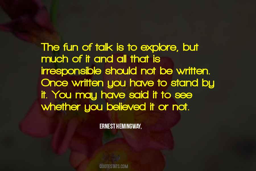 Quotes About Writing Ernest Hemingway #1253589