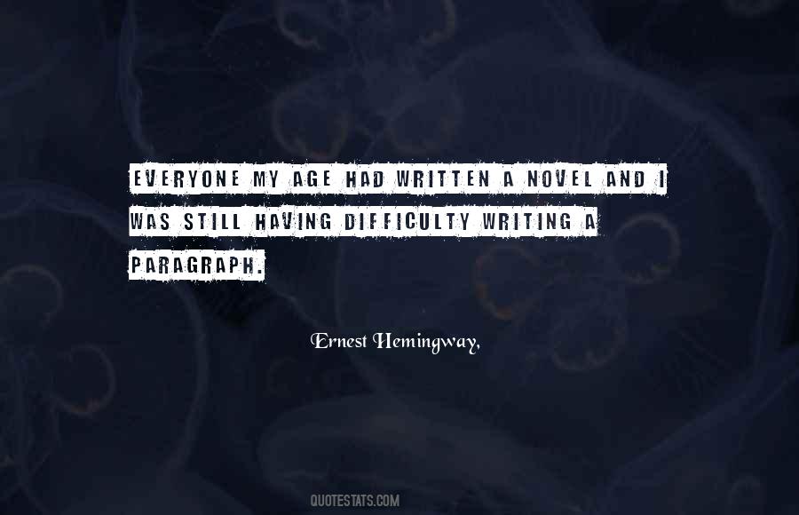 Quotes About Writing Ernest Hemingway #851300