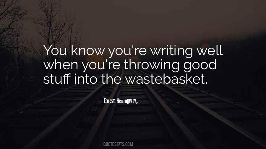 Quotes About Writing Ernest Hemingway #950280