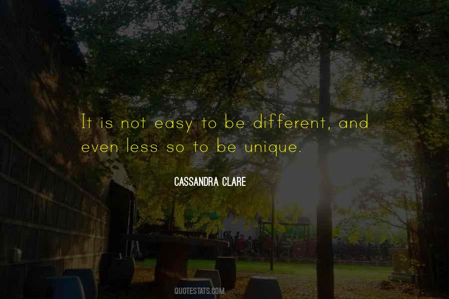 Unique And Different Quotes #1062783
