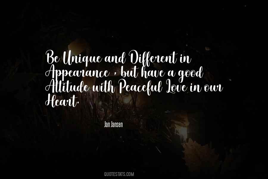 Unique And Different Quotes #1499266