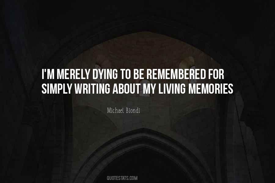 Quotes About Death And Memories #1730248