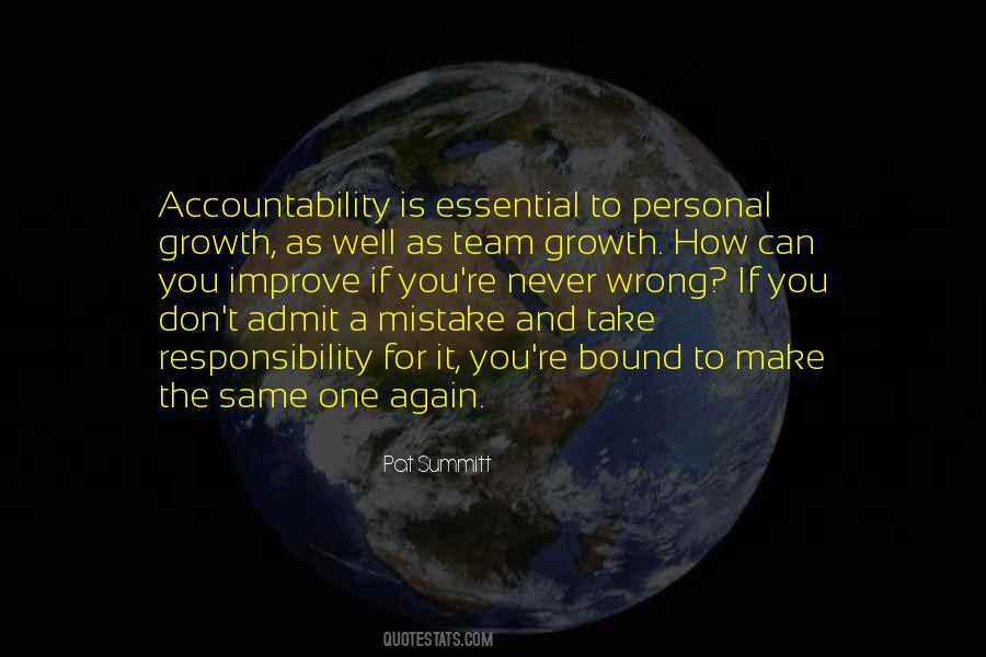 Quotes About Personal Responsibility And Accountability #1740362