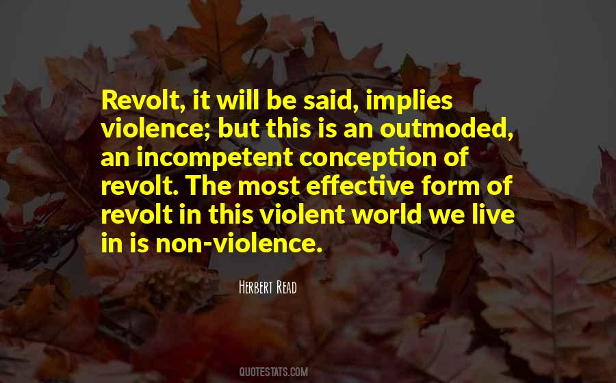 Quotes About Violence In The World #878143