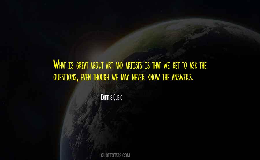 Quotes About Answers To Questions #91190
