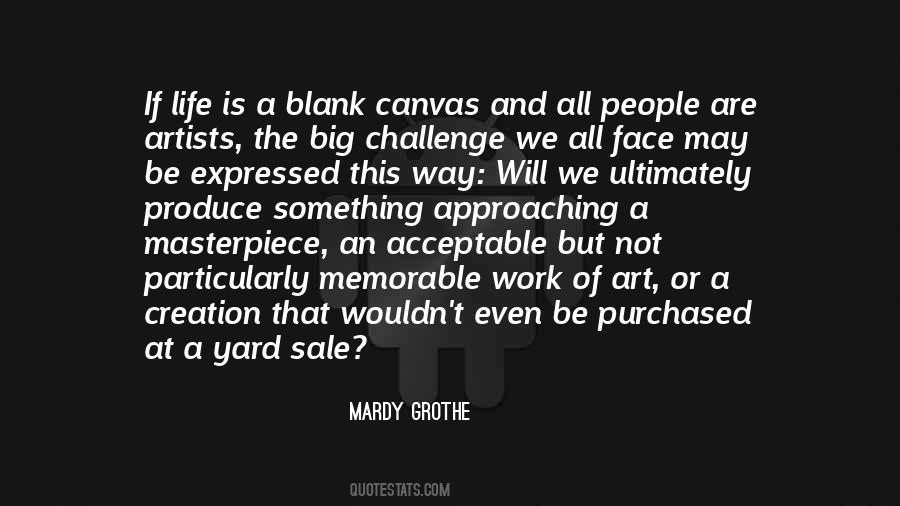 Quotes About Blank Canvas #1067025