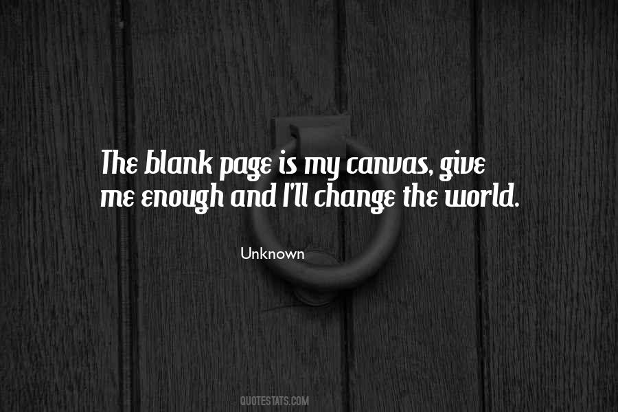 Quotes About Blank Canvas #559095