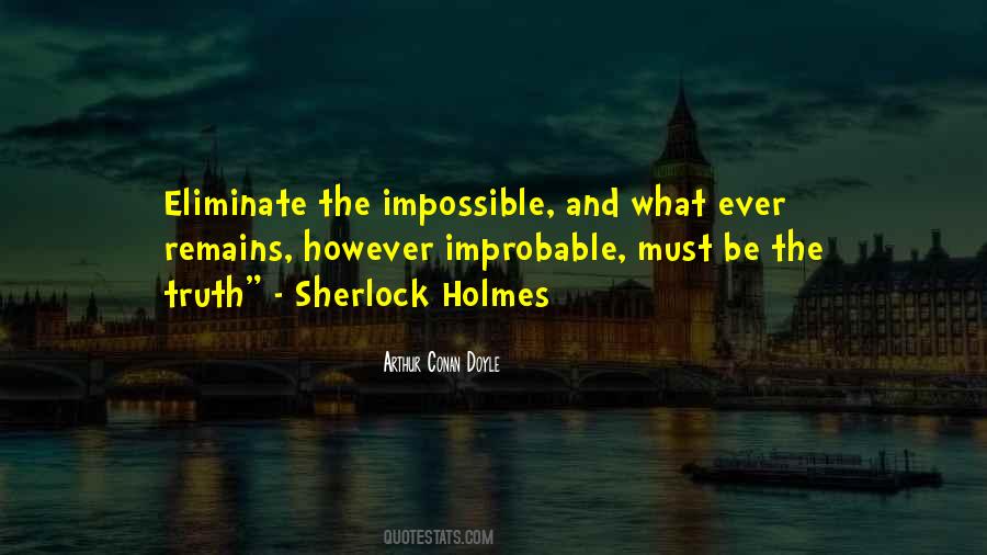 Arthur Conan Doyle Sherlock Quotes #1011580