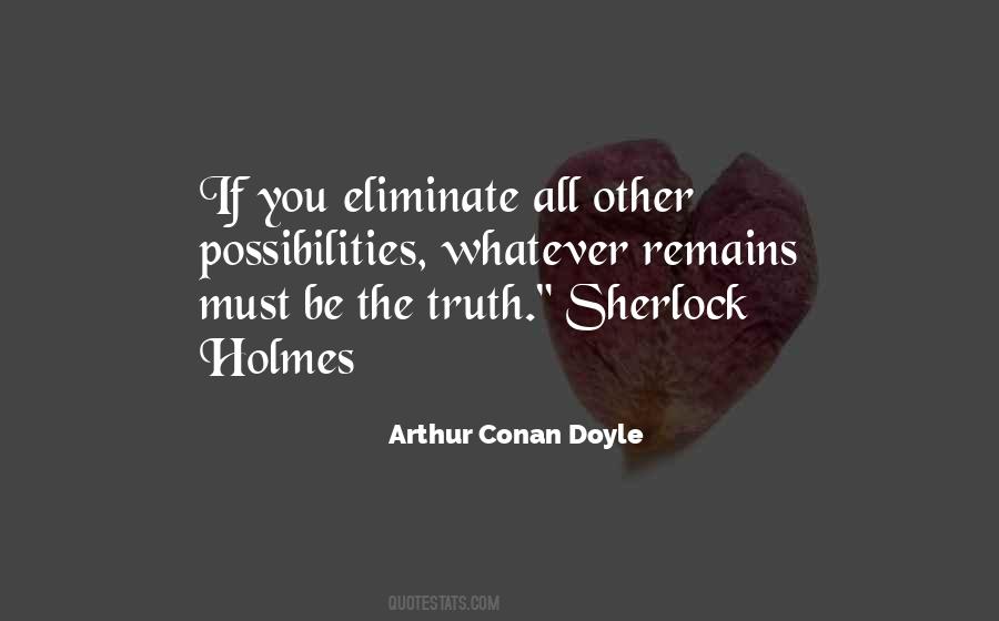 Arthur Conan Doyle Sherlock Quotes #34855