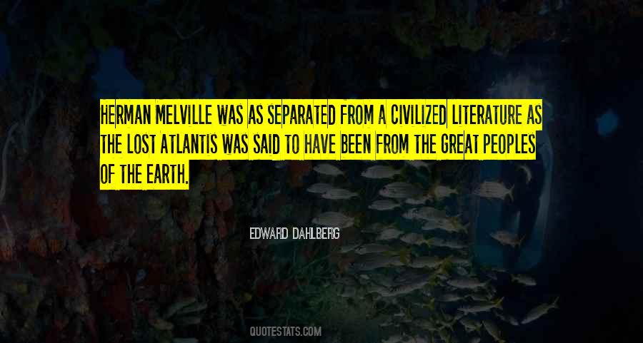 Quotes About Melville #54735