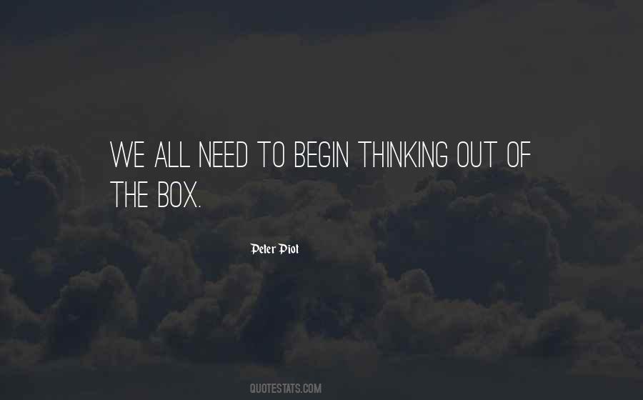 Quotes About Thinking Out Of The Box #337972