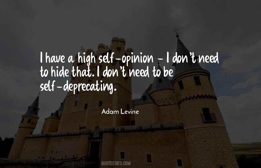 Self Opinion Quotes #1855003