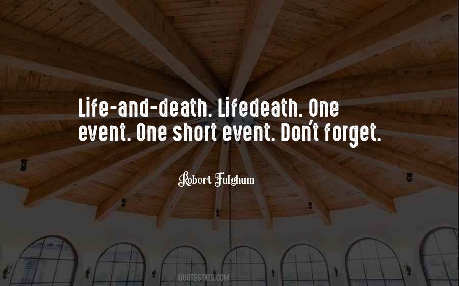 Death Event Quotes #1790265