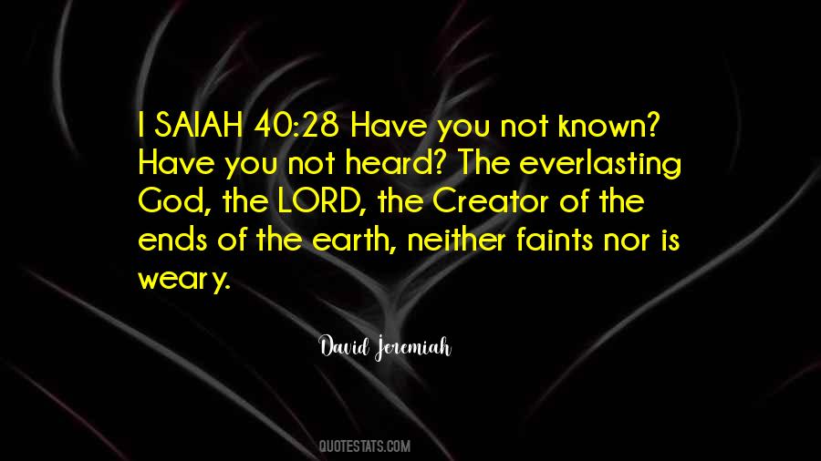 Quotes About The Everlasting God #24933
