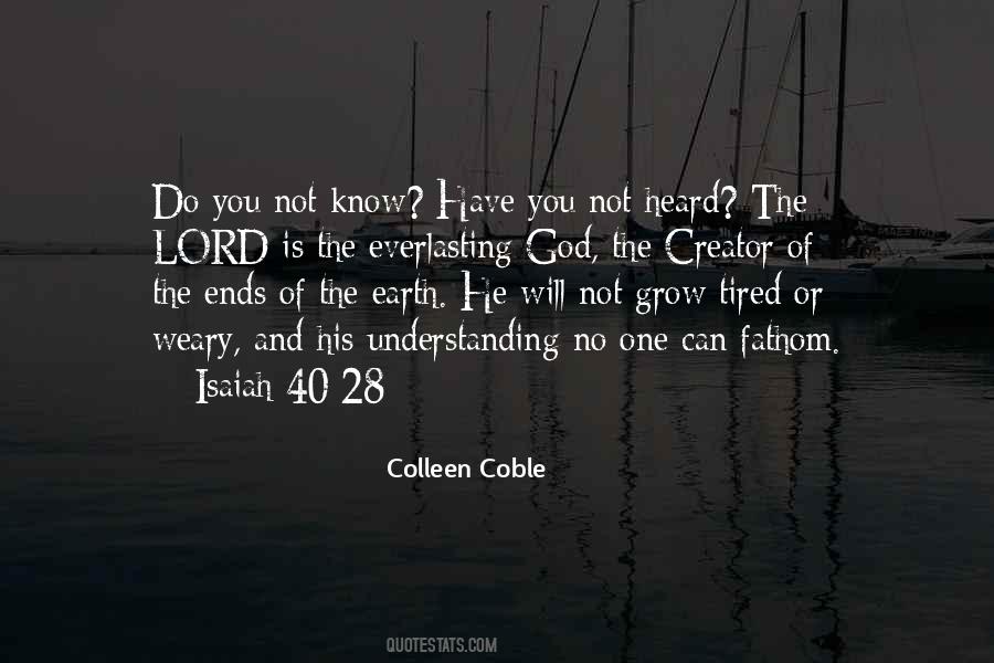 Quotes About The Everlasting God #570708