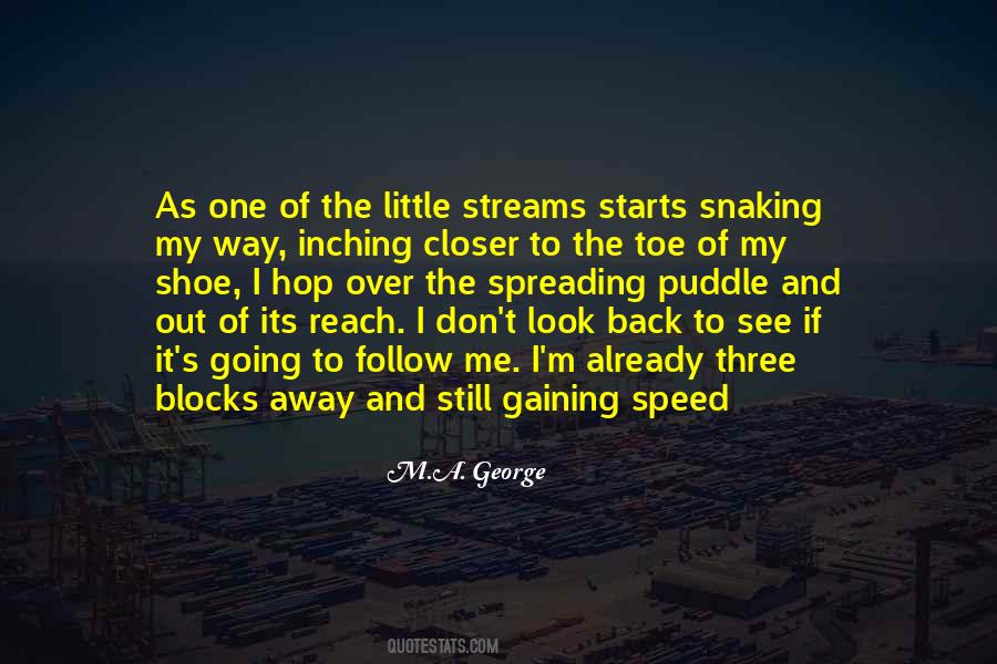 Quotes About Speed Running #216040