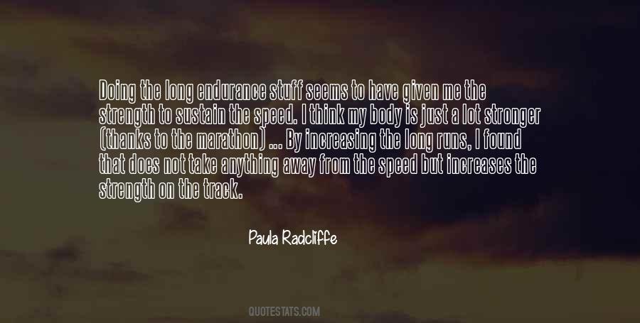 Quotes About Speed Running #881237
