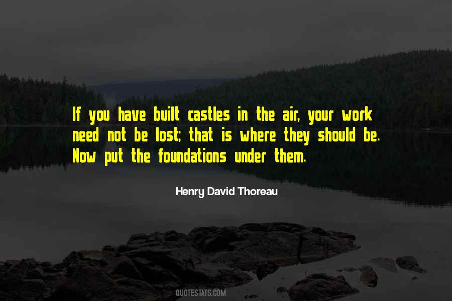 Quotes About Castles #1110366