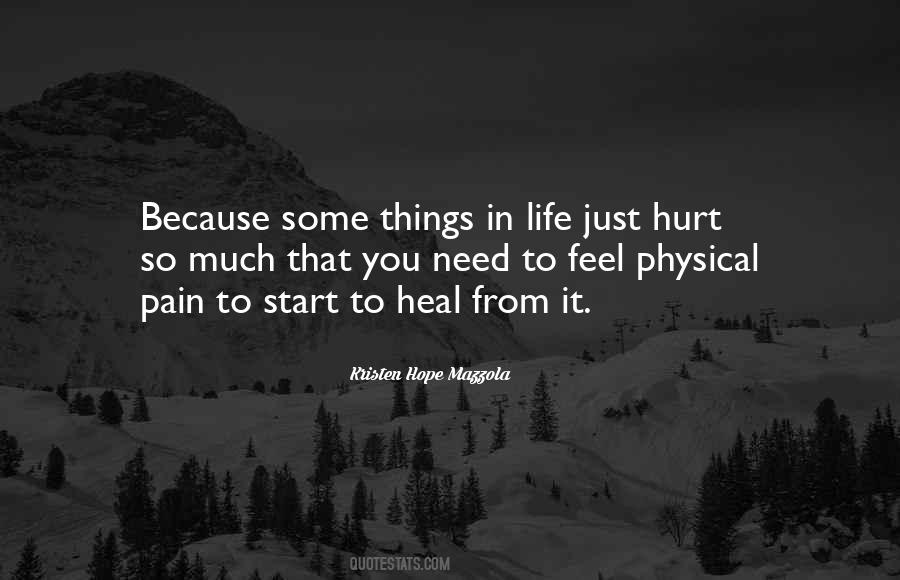 Quotes About Pain And Hurt #166561