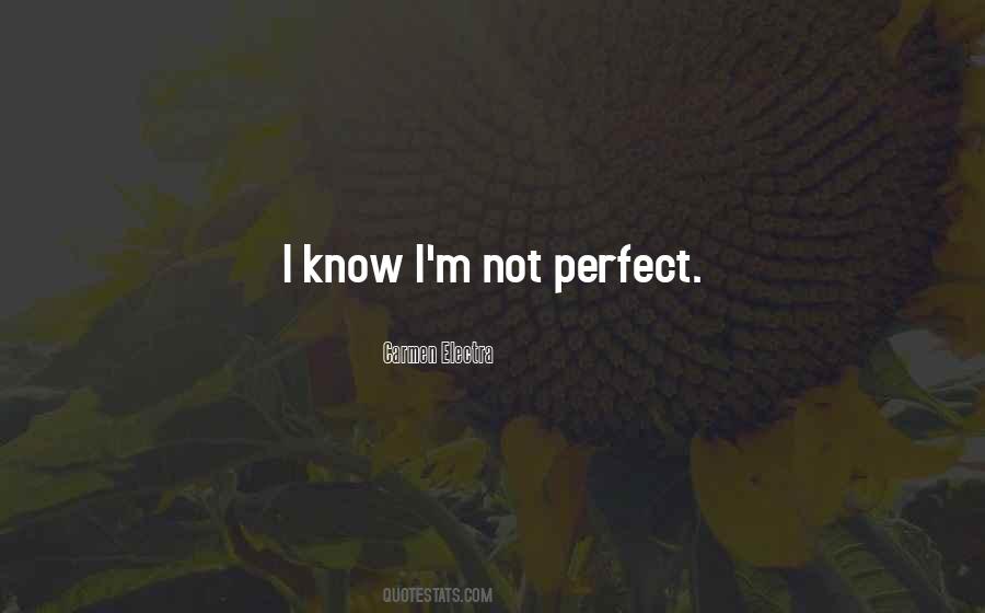 Quotes About Not Perfect #1240079