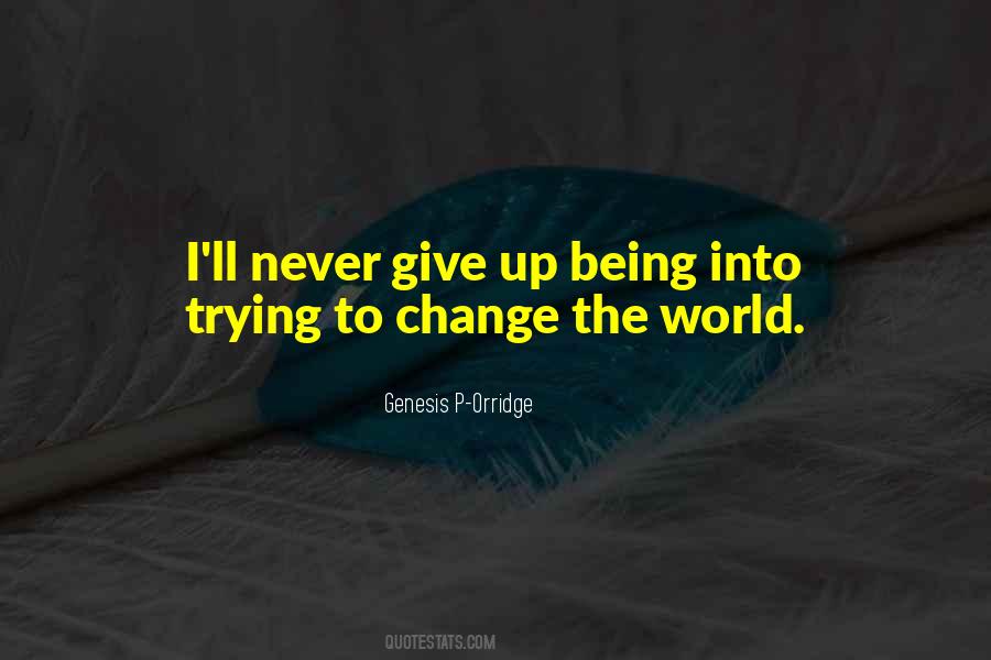 Quotes About Trying To Change #95607