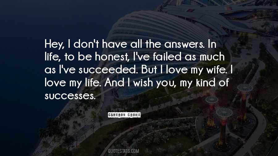 Quotes About Answers To Love #1169811