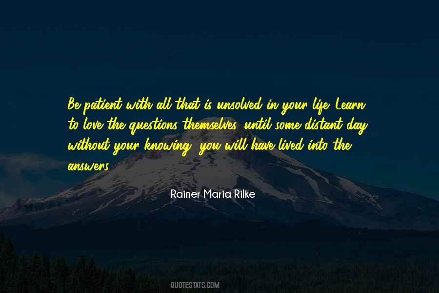Quotes About Answers To Love #1314514