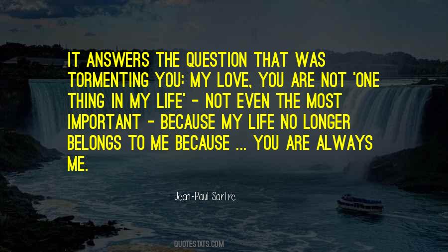 Quotes About Answers To Love #1345890