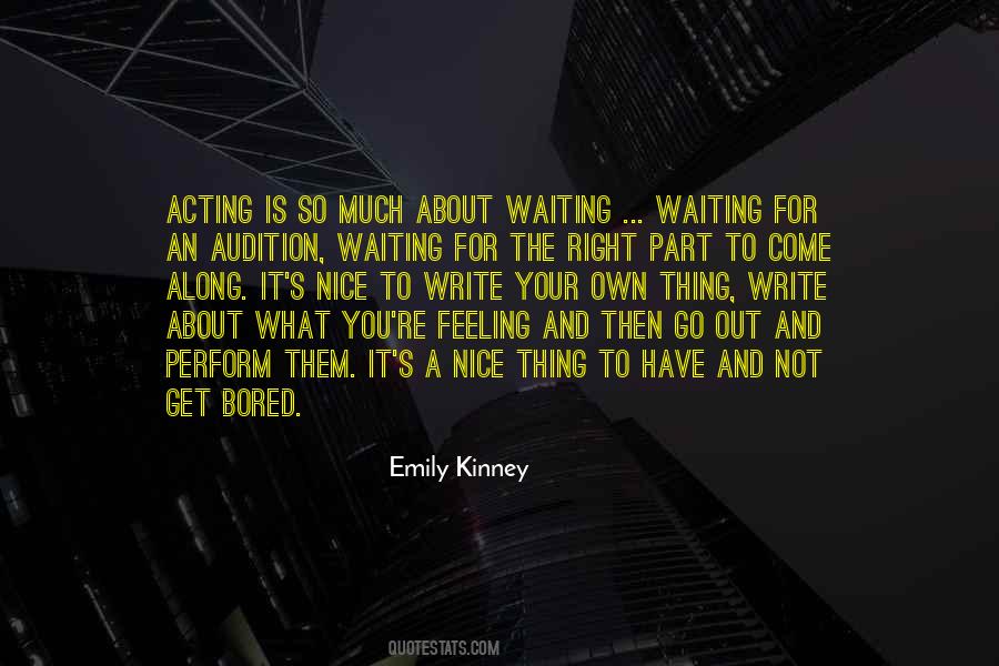 Quotes About Bored Of Waiting #440204