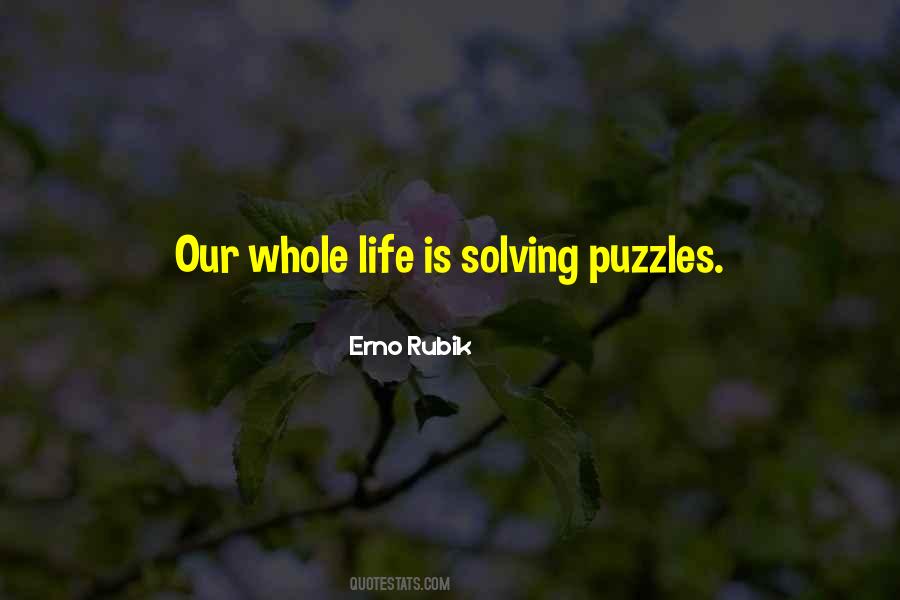 Quotes About Solving Puzzles #1041070
