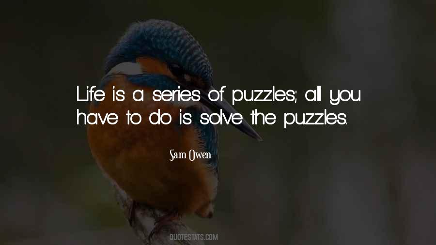 Quotes About Solving Puzzles #1135411