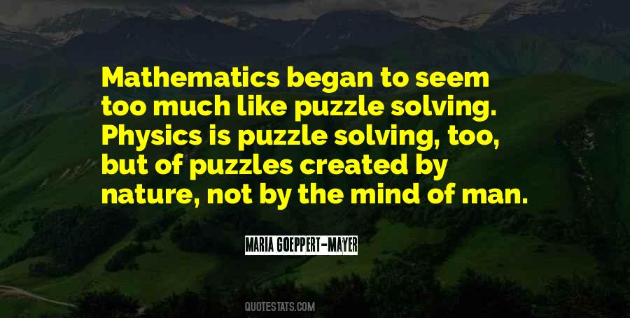 Quotes About Solving Puzzles #44240