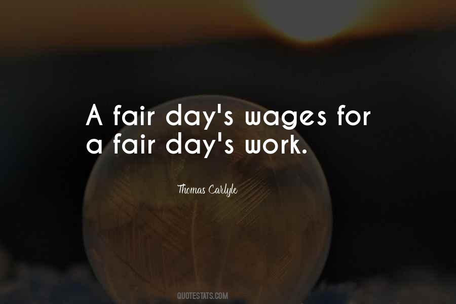 Quotes About Fair Wages #9029