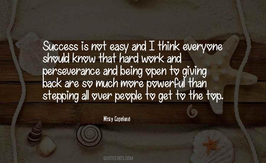 Quotes About Perseverance And Hard Work #953308