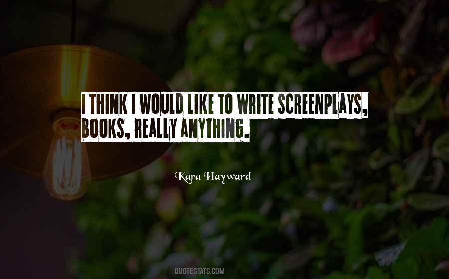 Quotes About Screenplays #1207794