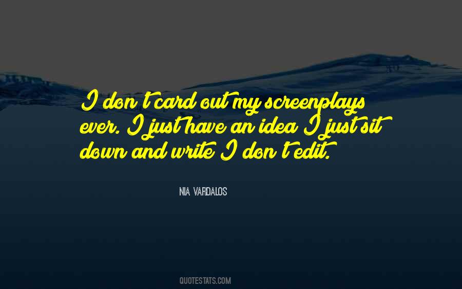 Quotes About Screenplays #13555