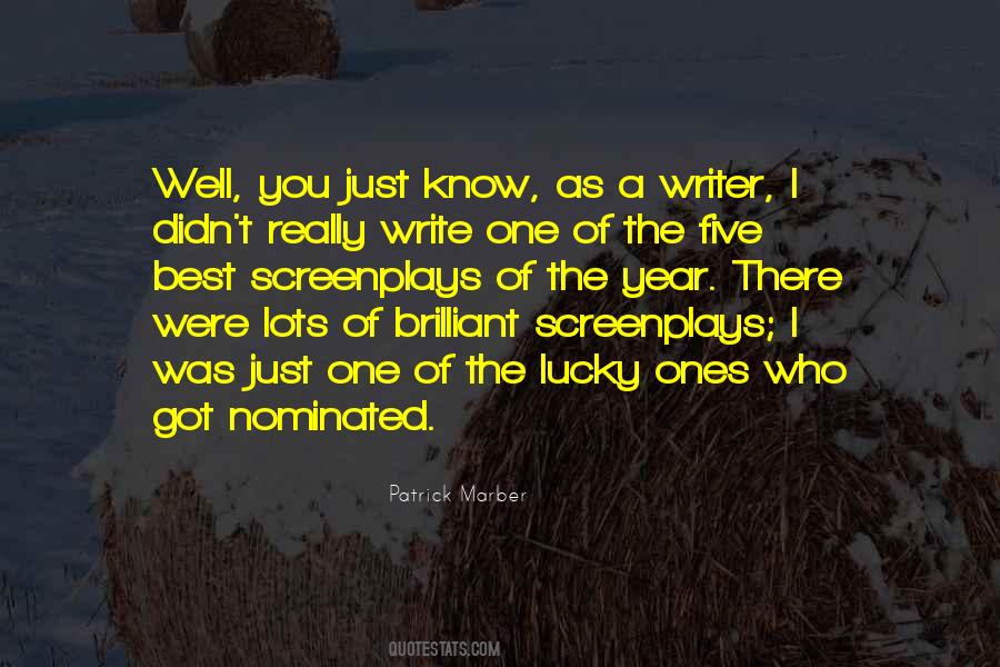 Quotes About Screenplays #292953