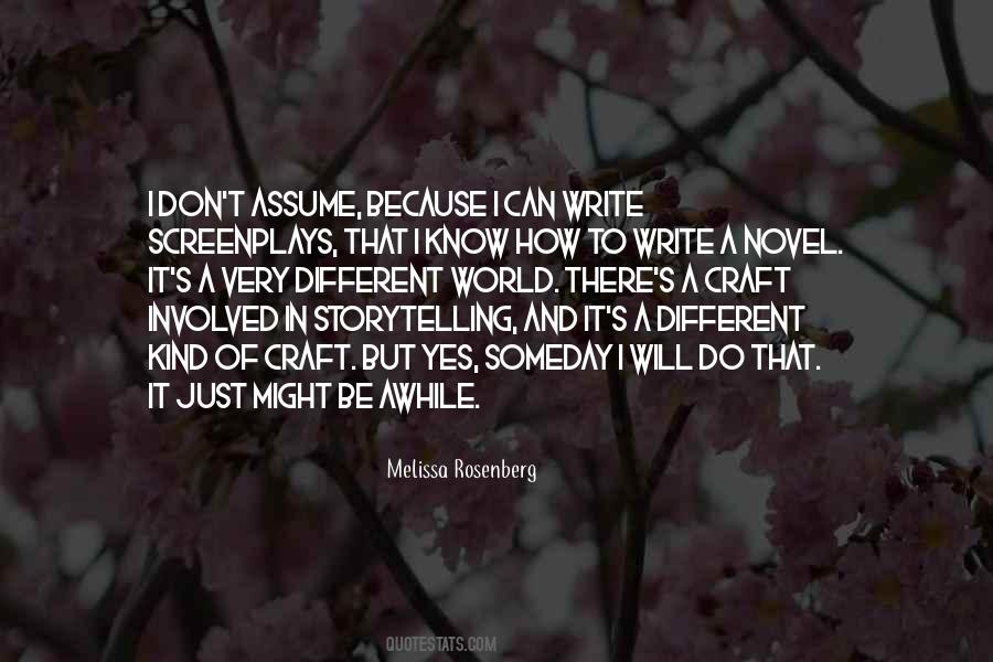 Quotes About Screenplays #621052