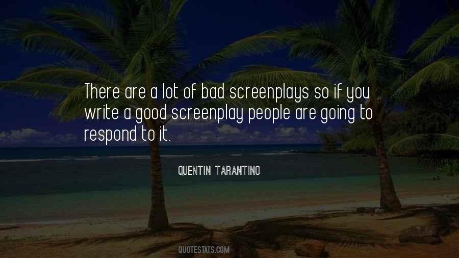 Quotes About Screenplays #775762