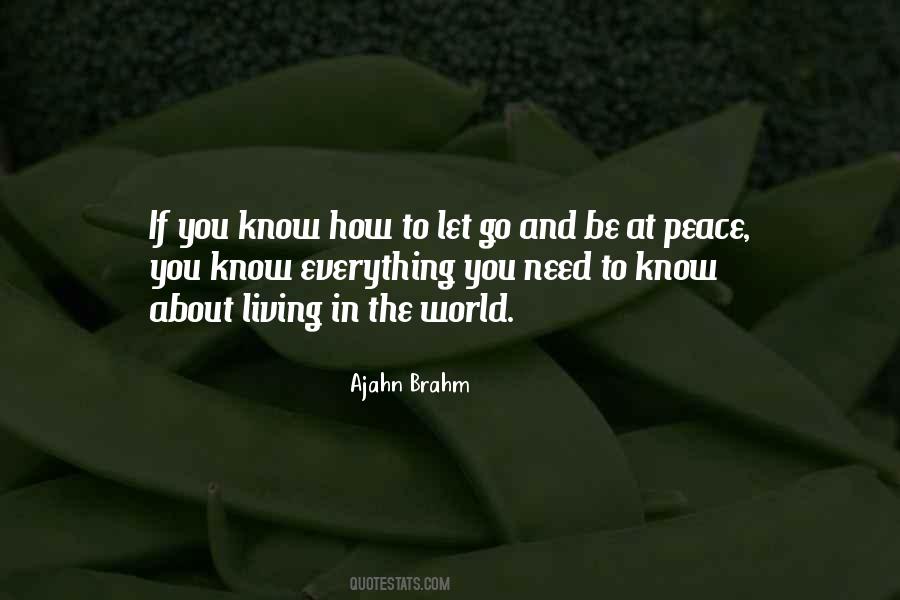 Be At Peace Quotes #1445720