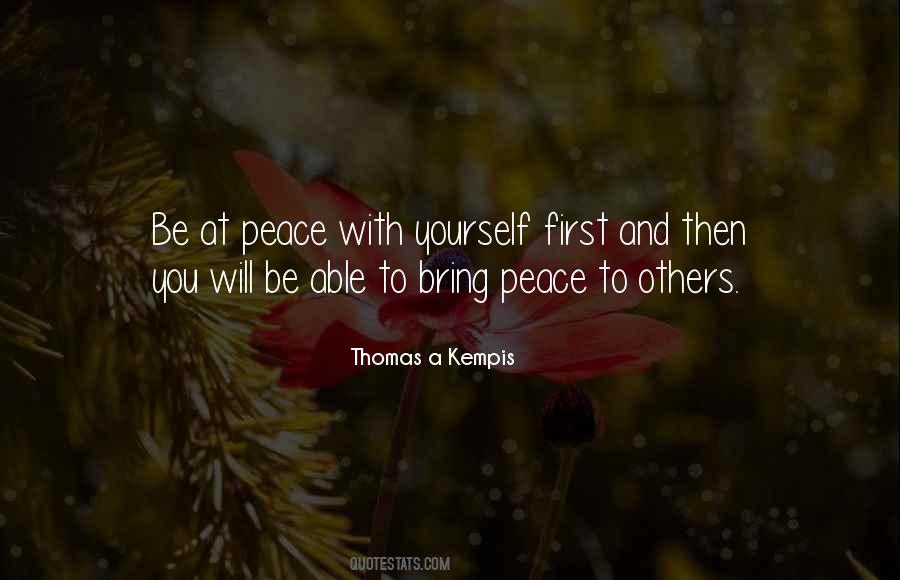 Be At Peace Quotes #1603876