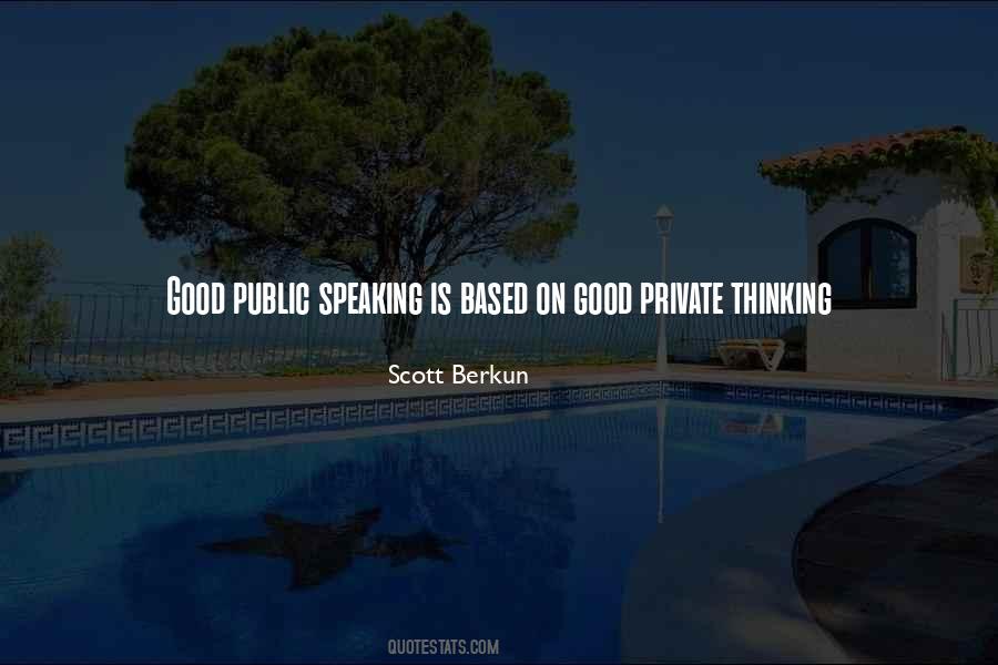 Quotes About Public Speaking #360056