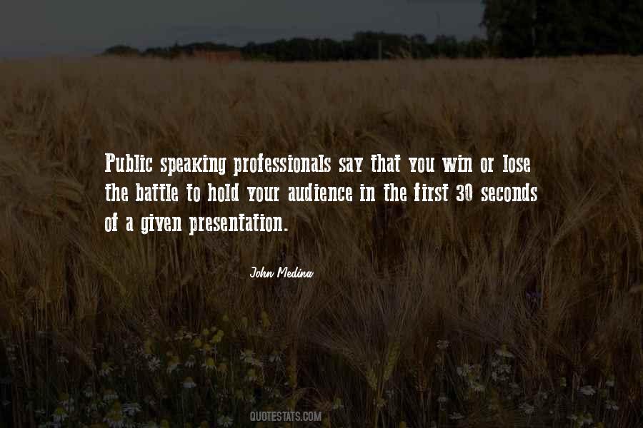Quotes About Public Speaking #856232